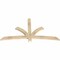 Ekena Millwork Davenport Rough Sawn Timber Gable Bracket, Douglas Fir, 72"W x 39"H x 2"D x 4"F, 13/12 Pitch GBW072X39X0204DAV00RDF - alternate 2